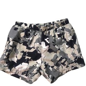 Gymshark black, gray and white camo shorts